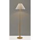 Scallop 60.75 inch 100.00 watt Natural Wood Floor Lamp Portable Light