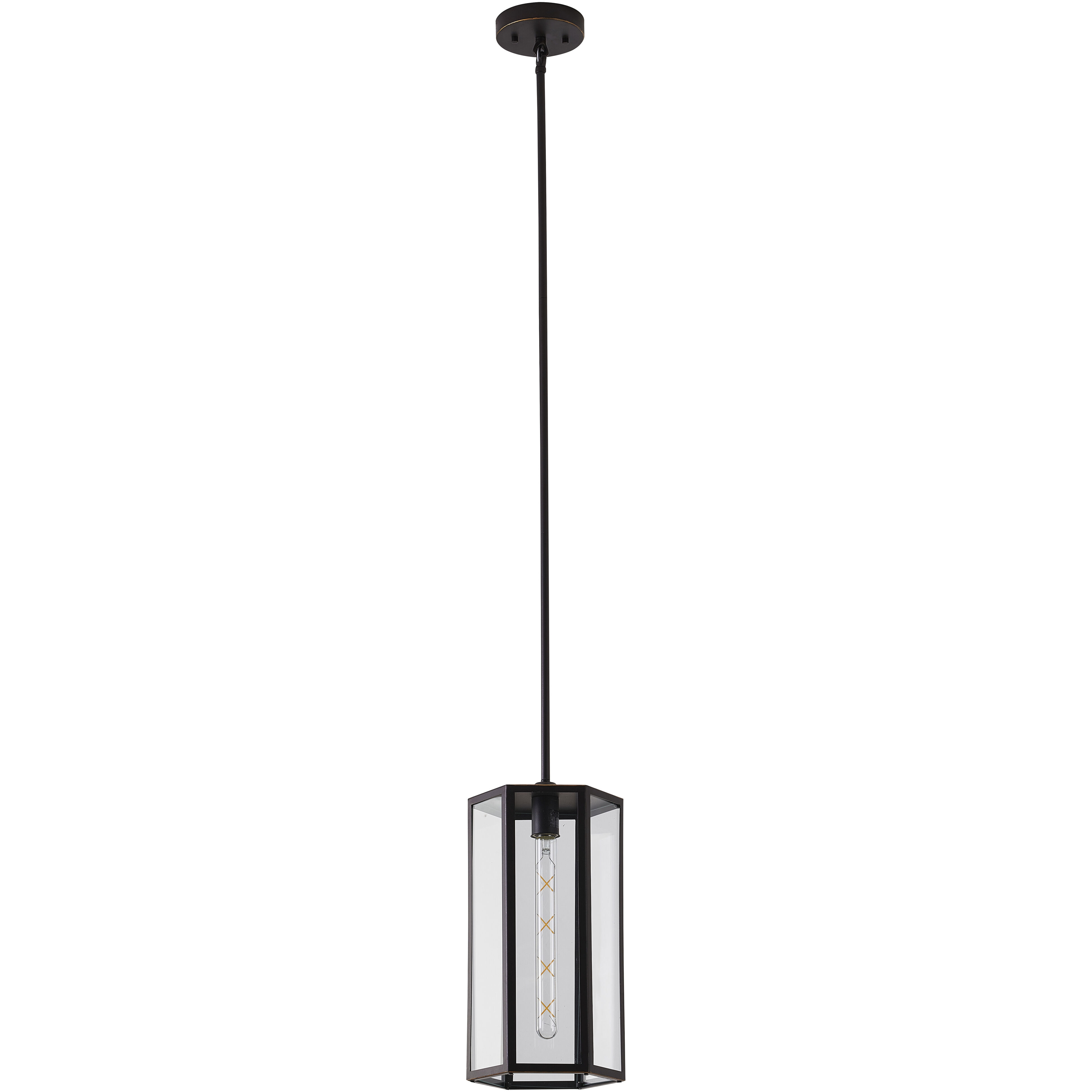 Canada 1 Light 8.5 inch Bronzed Black Outdoor Pendant