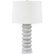 Harwinton 33 inch 25 watt Aged Brass and Ceramic Grey White Table Lamp Portable Light