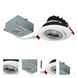 M4 Matte Powder White Round Adjustable Gimbal