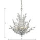 Crystique 6 Light 20 inch Polished Chrome Chandelier Ceiling Light