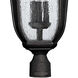Trafalgar 3 Light 27.5 inch Museum Black Outdoor Post Mount Lantern