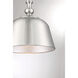 Berg 1 Light 12 inch Satin Nickel Pendant Ceiling Light, Essentials