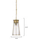 Nara 1 Light 6 inch Antique Brass Pendant Ceiling Light