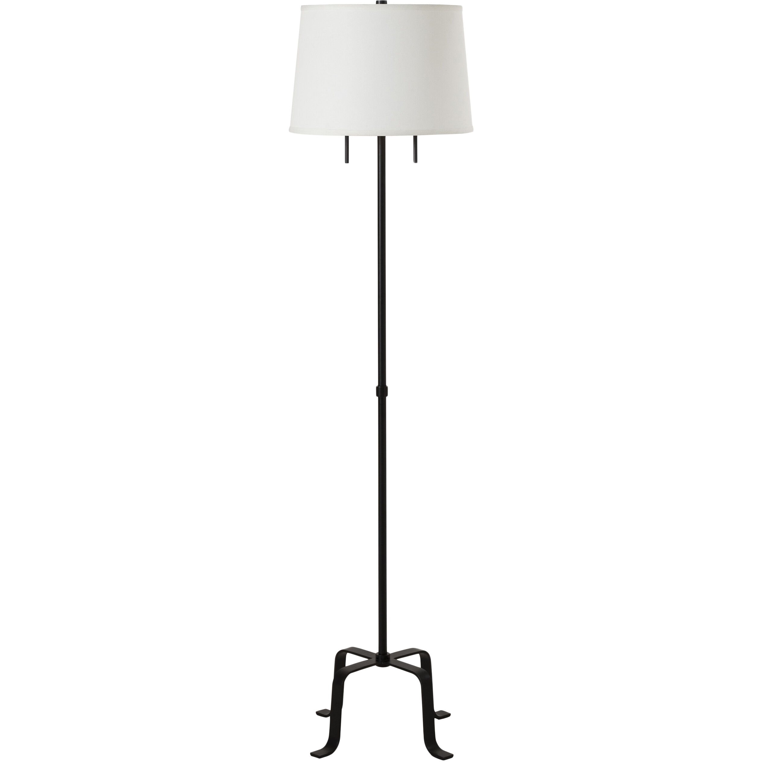 Ruslur 62.75 inch Matte Black Floor Lamp Portable Light