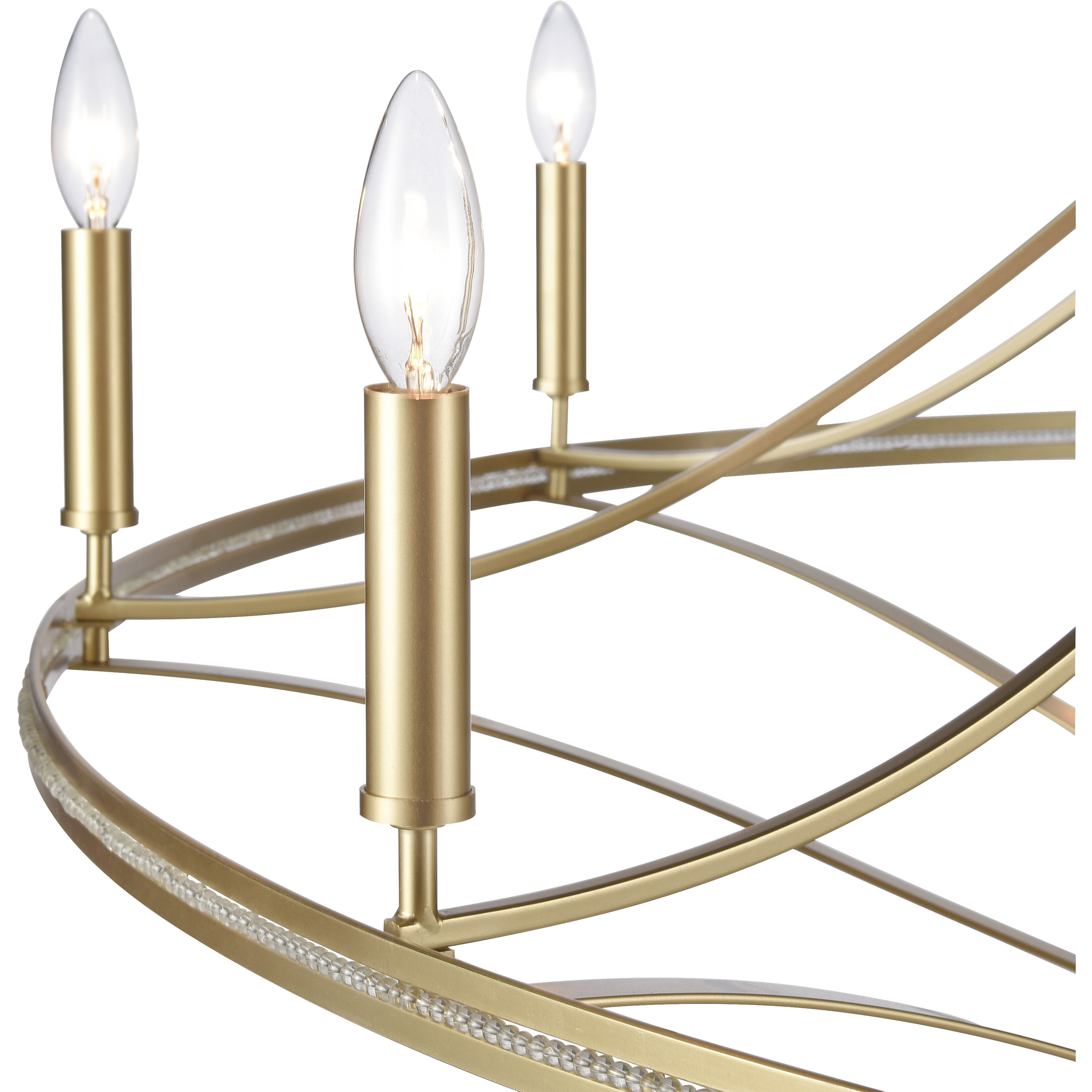 Noura 15 Light 60 inch Champagne Gold Chandelier Ceiling Light