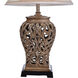 Cameron 33 inch 100.00 watt Tan, Silver Table Lamp Portable Light 