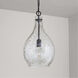 Chandler 1 Light 12 inch Matte Black Pendant Ceiling Light