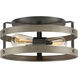 Gulliver 2 Light 14 inch Graphite Flush Mount Ceiling Light