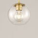 Branch 4 Light 21.5 inch Natural Aged Brass Multi-Light Pendant Ceiling Light