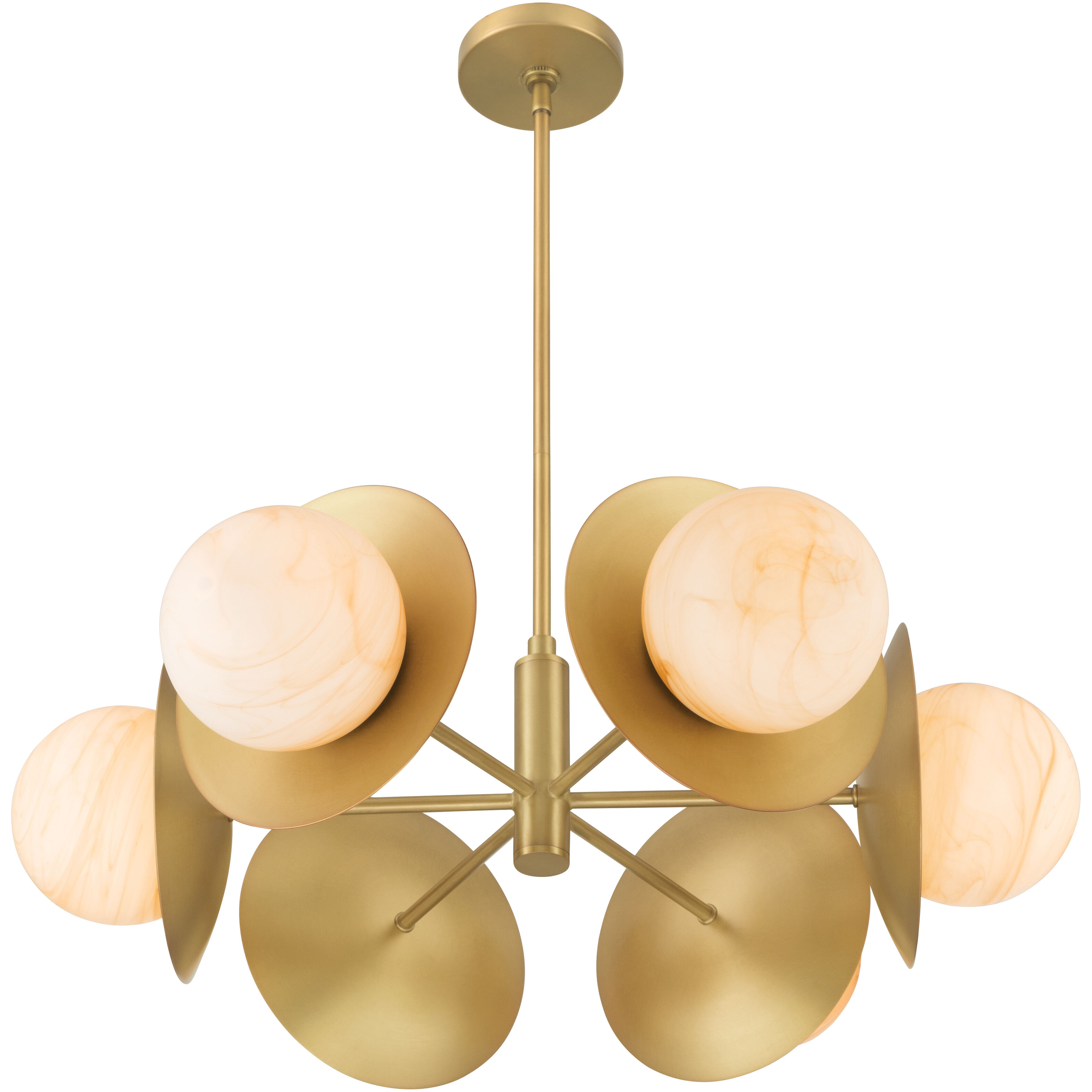 Olenne 6 Light 28 inch Legacy Brass Pendant Ceiling Light