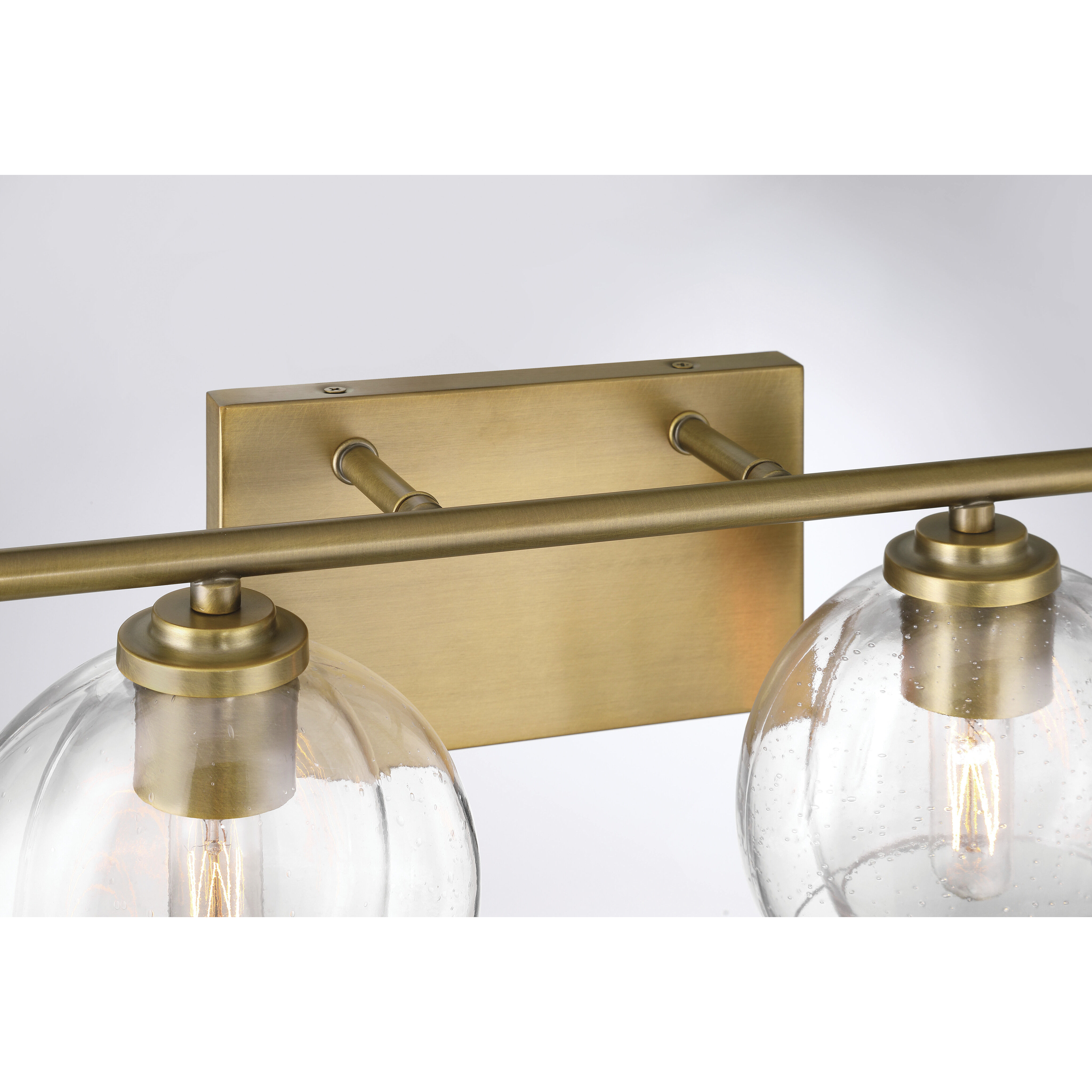 Glint 2 Light 15.5 inch Legacy Brass Vanity Light Wall Light