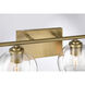 Glint 2 Light 15.5 inch Legacy Brass Vanity Light Wall Light