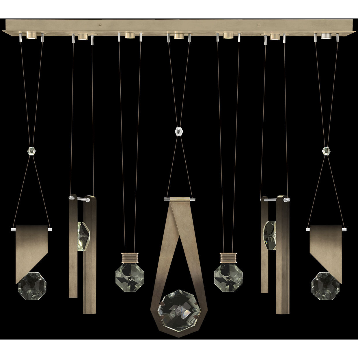 Aria 14 Light 60 inch Bronze Pendant Ceiling Light