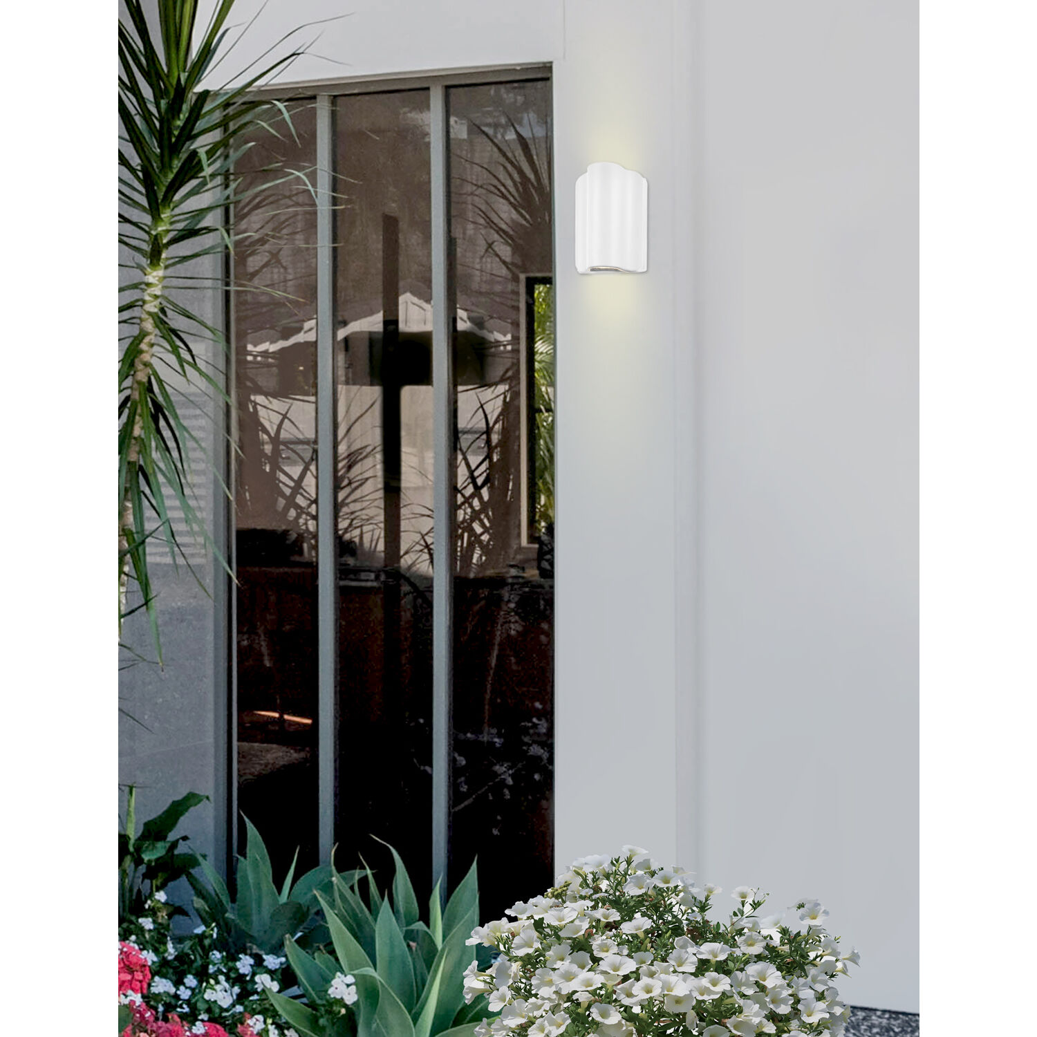 Cove LED 6.75 inch Matte White Outdoor Wall Sconce