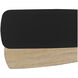 Breeze Matte Black/Weathered Oak Set of 5 Fan Blades, Set of 5