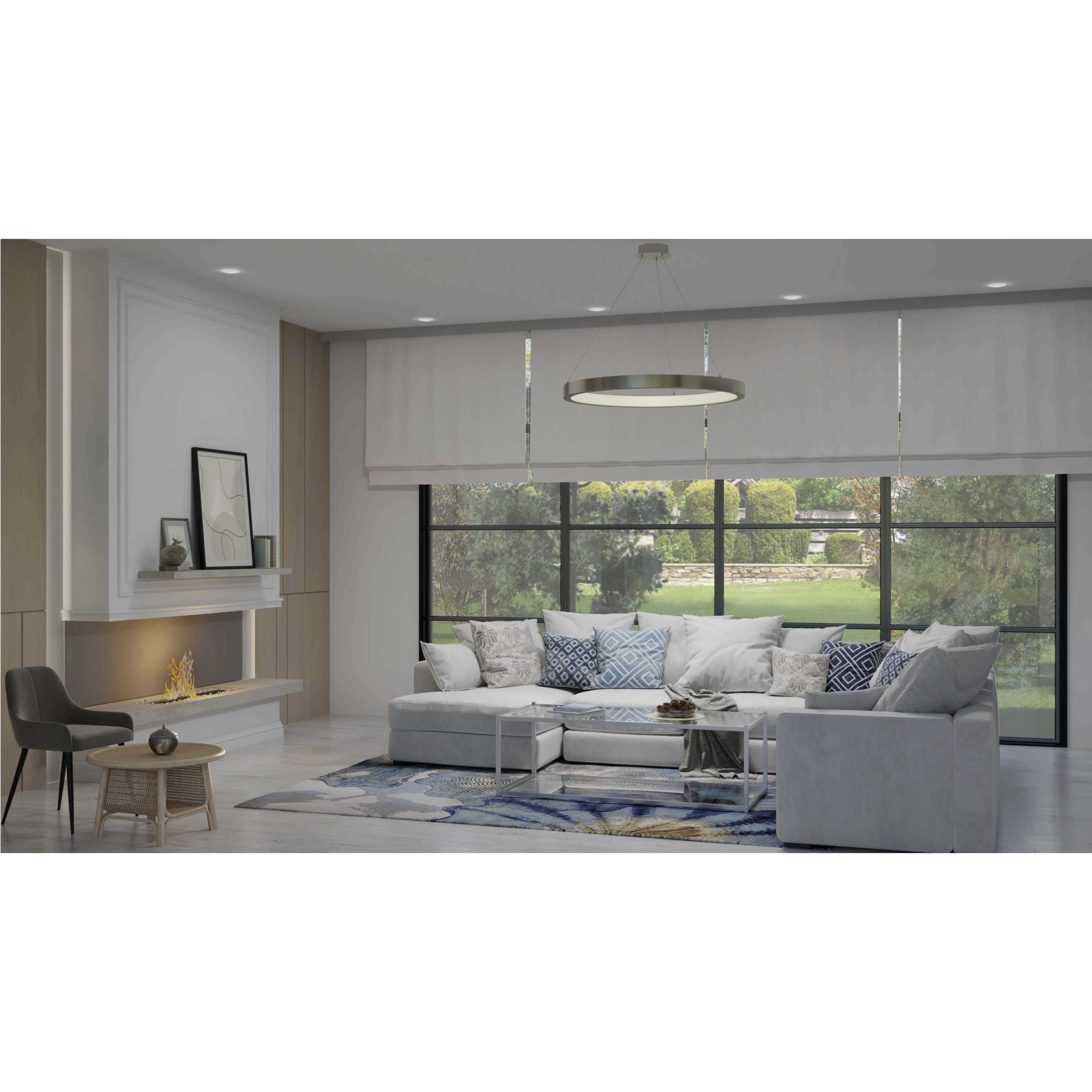 Inverse LED LED 30 inch Brushed Nickel Pendant Ceiling Light, Progress LED