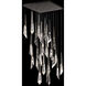 Beyond Solitude LED 28 inch Antique Nickel Multi-Light Pendant Ceiling Light, Square Canopy