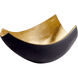 Boema Matt Black And Gold Tray