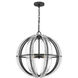 Dre 4 Light 22 inch Matte Black Pendant Ceiling Light