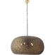 Moradabad 4 Light 34 inch Dark Antique Brass Pendant Ceiling Light