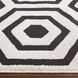 Optika 114 X 79 inch Black/White Rug in 6 x 9
