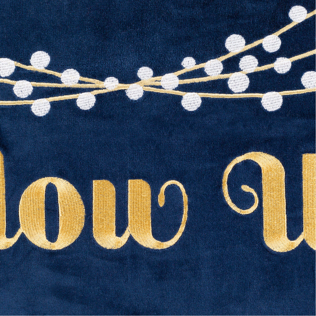 Glow Up 20 X 13 inch Dark Blue/White/Bright Yellow Pillow Kit, Lumbar