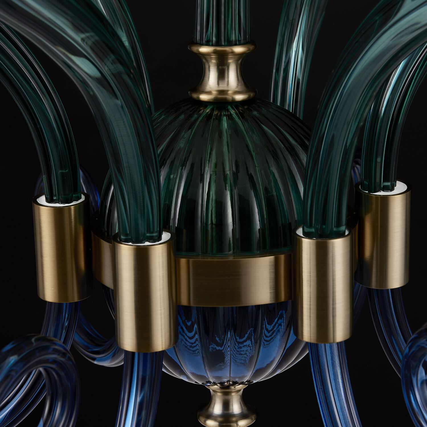 Tinta 6 Light 28 inch Winter Brass Pendant Ceiling Light