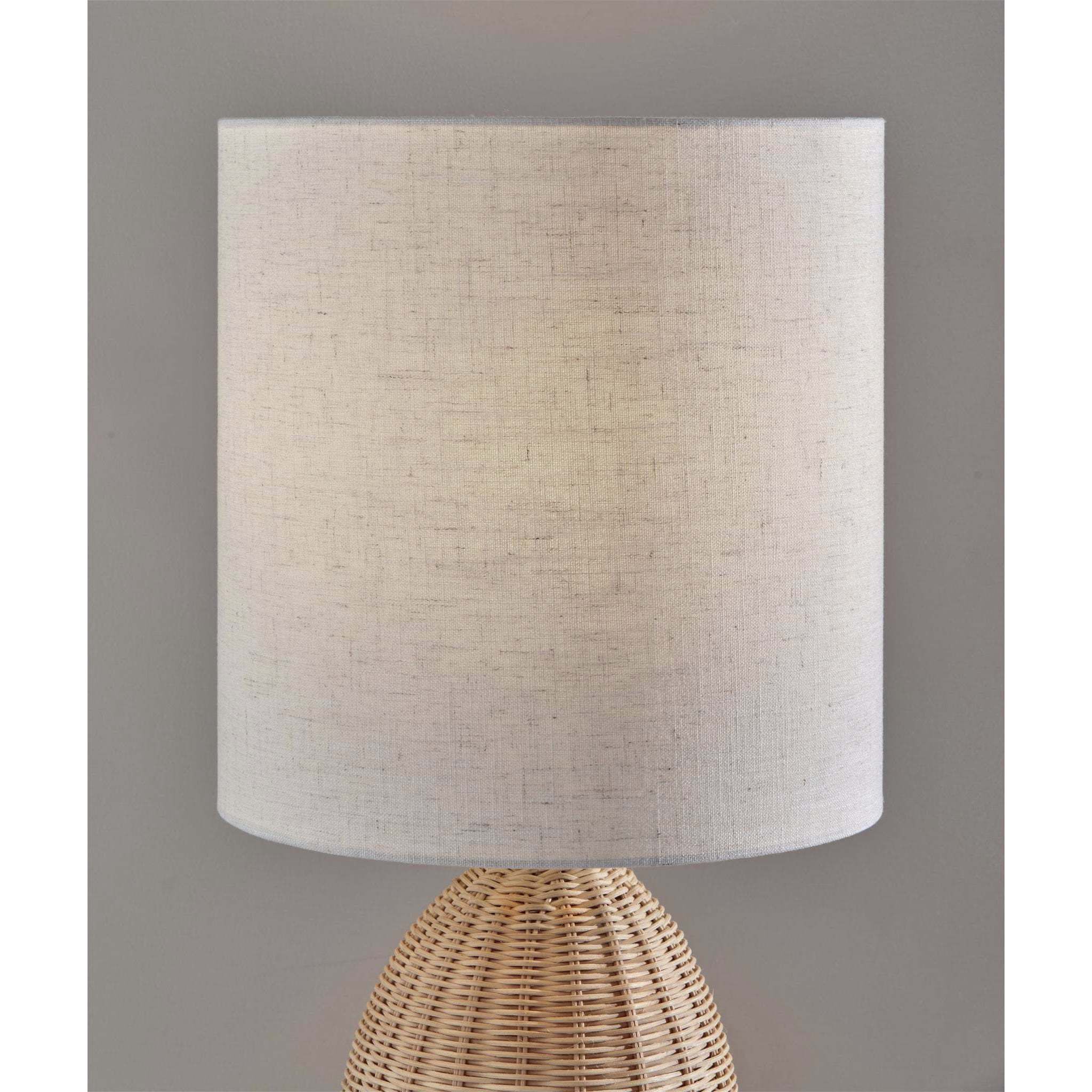 Bali 24 inch 60.00 watt Light Rattan Table Lamp Portable Light, Tall