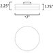 Illuminaire II LED 7 inch Bronze Flush Mount Ceiling Light
