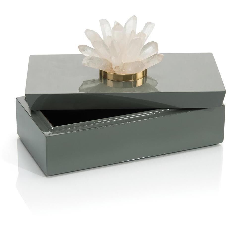 Leah Grey Decorative Box