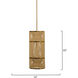 Congruent 1 Light 10 inch Antique Brass Pendant Ceiling Light