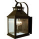 Arroyo Craftsman Canterbury 3 Light 7 inch Bronze Wall Mount Wall Light in Almond Mica CAB-7AM-BZ - Open Box