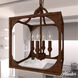 Highland Hill 4 Light 12 inch Textured Rust Pendant Ceiling Light
