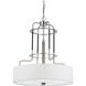 Transformer 4 Light 24 inch Brushed Steel Chandelier Ceiling Light