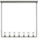 Revolve 7 Light 47.25 inch Urban Bronze Linear Pendant Ceiling Light