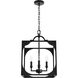 Highland Hill 4 Light 15 inch Rustic Iron Pendant Ceiling Light