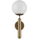 Barbican 1 Light 6.5 inch Antique Brass Bath Sconce Wall Light