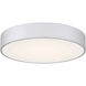 Como LED 13.75 inch Satin and White Flush Mount Ceiling Light