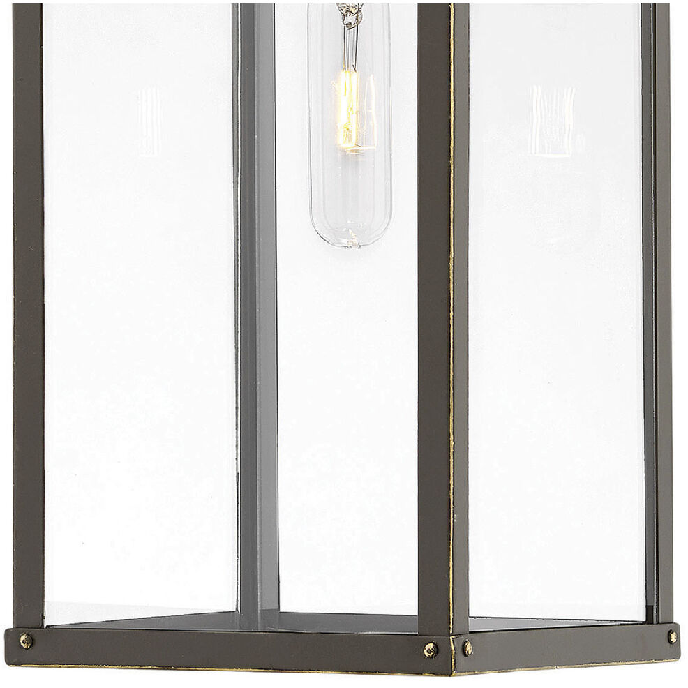 Open Air Porter 1 Light 7.5 inch Oil Rubbed Bronze Outdoor Hanging Lantern in Non-LED, Estate Series