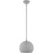 Charlton 1 Light 10 inch Nordic Gray with Brushed Nickel Accents Pendant Ceiling Light