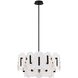 Nuvola 2 Light 24 inch Black Chandelier Ceiling Light