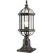 Annex 1 Light 21.5 inch Rust Outdoor Pier Mounted Fixture