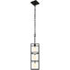 Plaza LED 5 inch Carbon and Havana Gold Foyer Pendant Ceiling Light