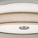 Topper 12 LED 12 inch Flush Mount Ceiling Light in Opal with Smoke Glass