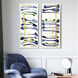 Tempo Blue and Green and Metallic Framed Art, The Studio