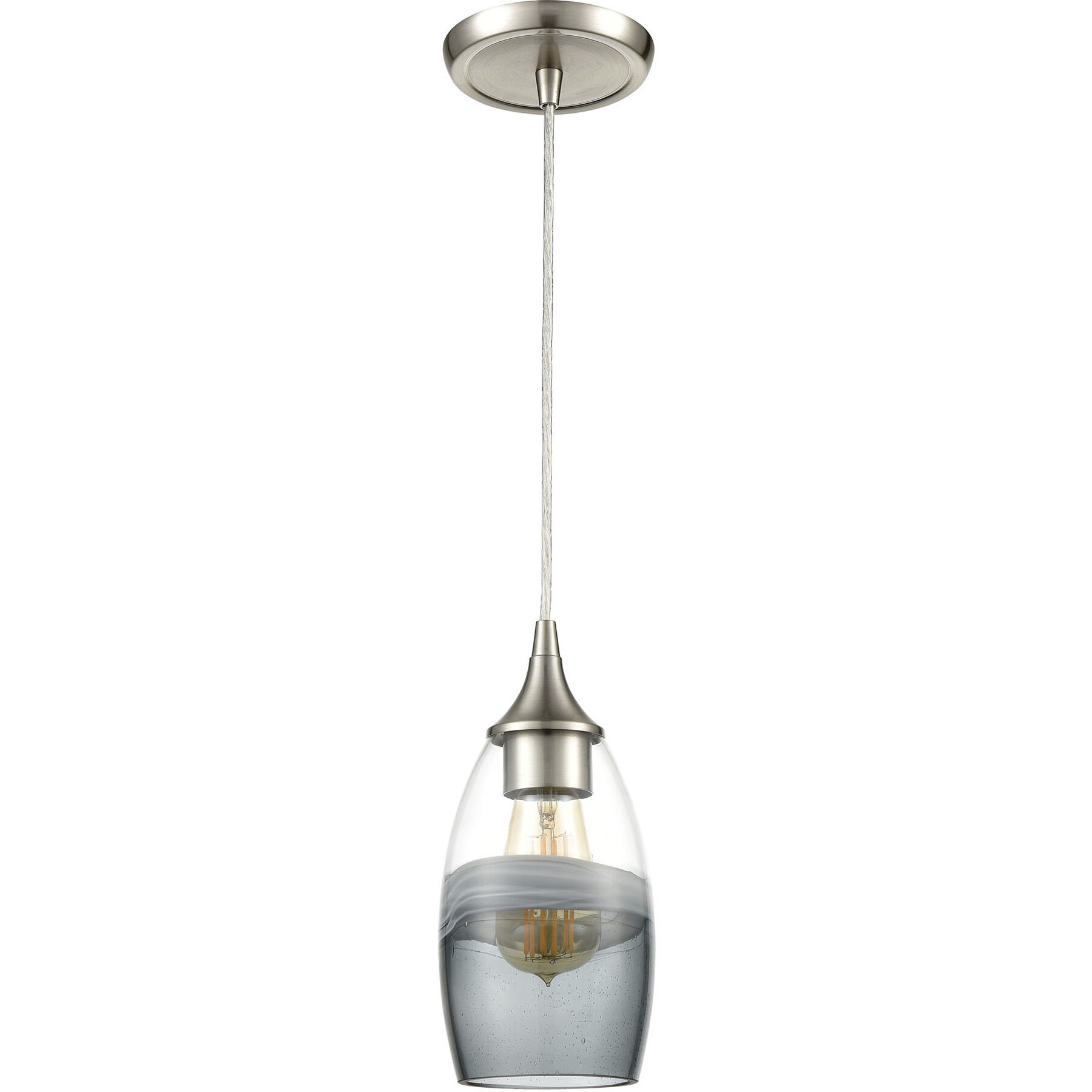 Sutter Creek 1 Light 5 inch Satin Nickel Mini Pendant Ceiling Light