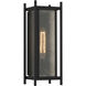 Jacobs 1 Light 16 inch Matte Black Outdoor Wall Lantern