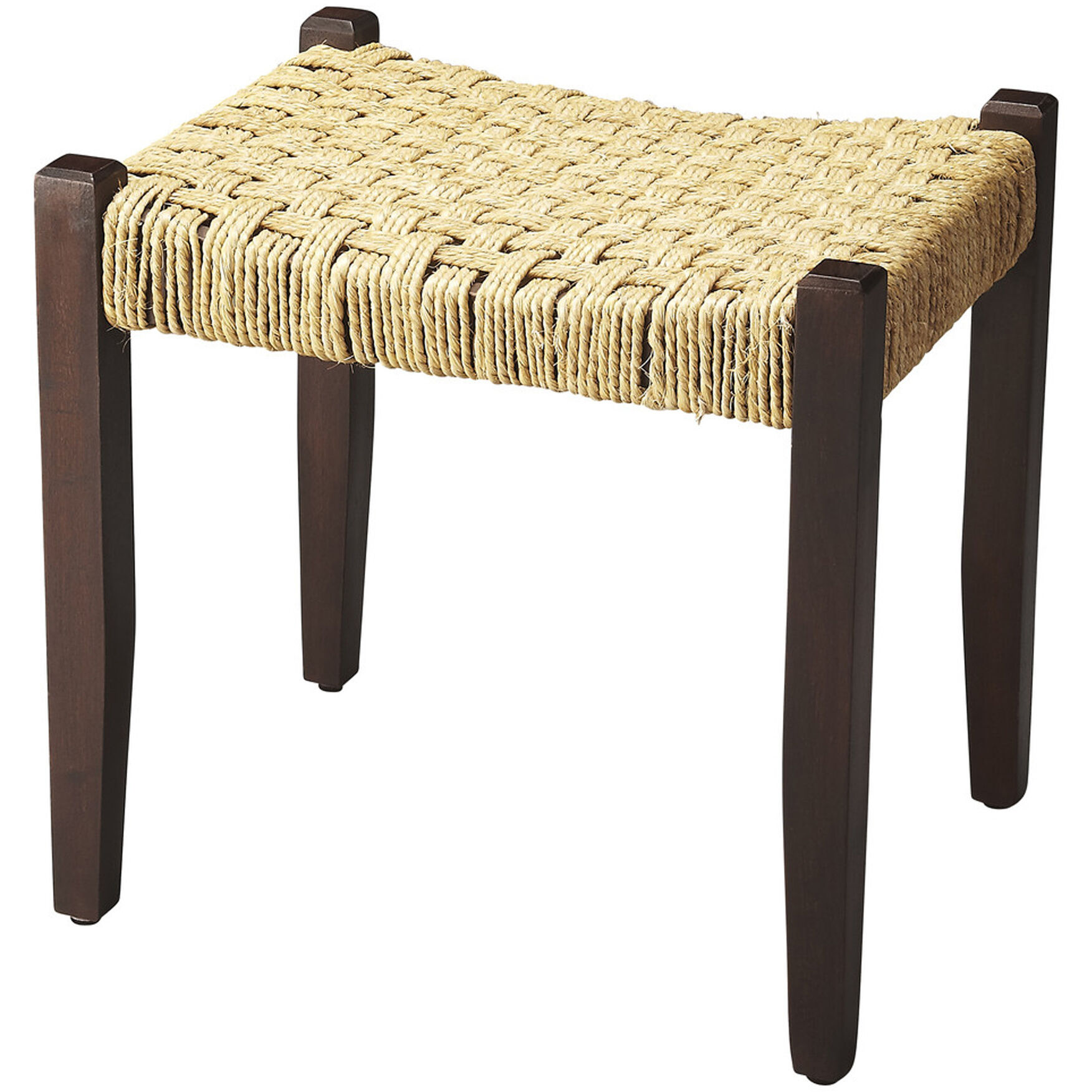 Garner Woven Jute Butler Loft Bench