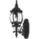 Frontenac 1 Light 20 inch Textured Black Outdoor Wall Lantern